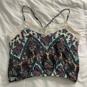 Pacsun pattern tie back tank